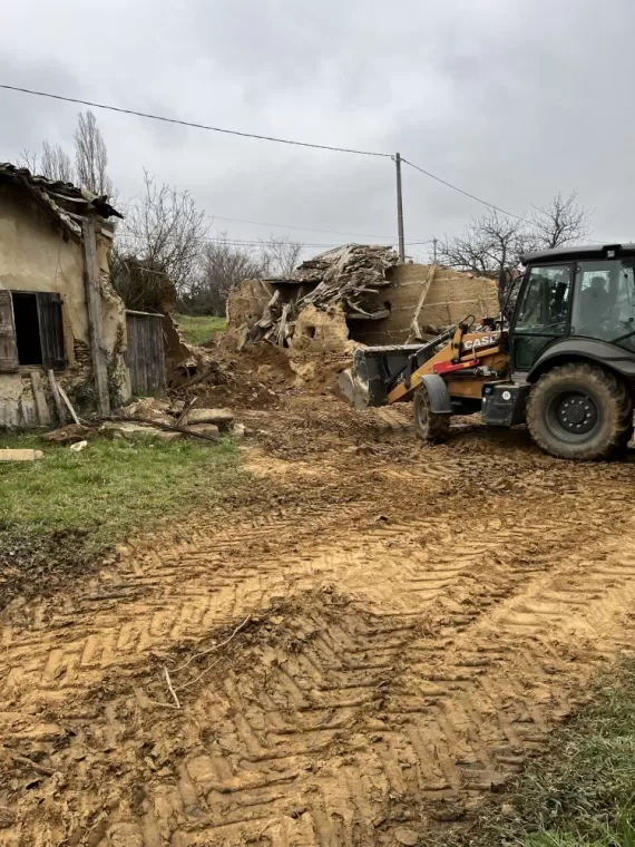 Rénovation d'une grange écroulée à Fay-le-Clos, Romans-sur-Isère, Chabert Rénov