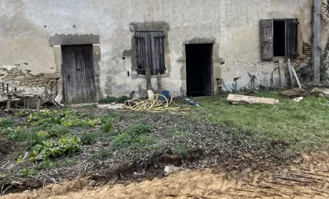 Rénovation d'une grange écroulée à Fay-le-Clos, Romans-sur-Isère, Chabert Rénov