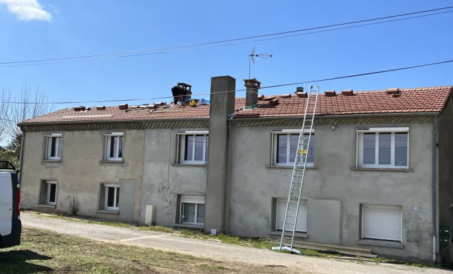 Changement de tuiles sur pont Isère , Romans-sur-Isère, Chabert Rénov
