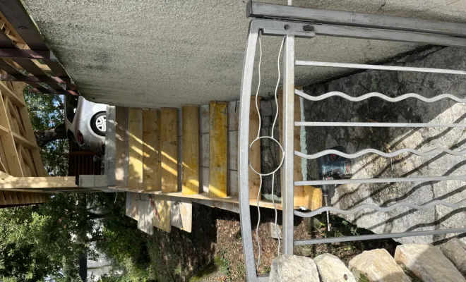 Création d’un escalier extérieur , Romans-sur-Isère, Chabert Rénov