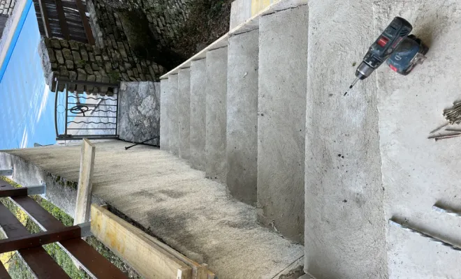 Création d’un escalier extérieur , Romans-sur-Isère, Chabert Rénov