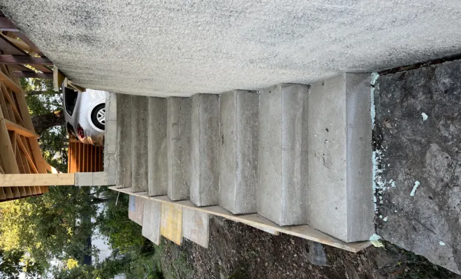 Création d’un escalier extérieur , Romans-sur-Isère, Chabert Rénov